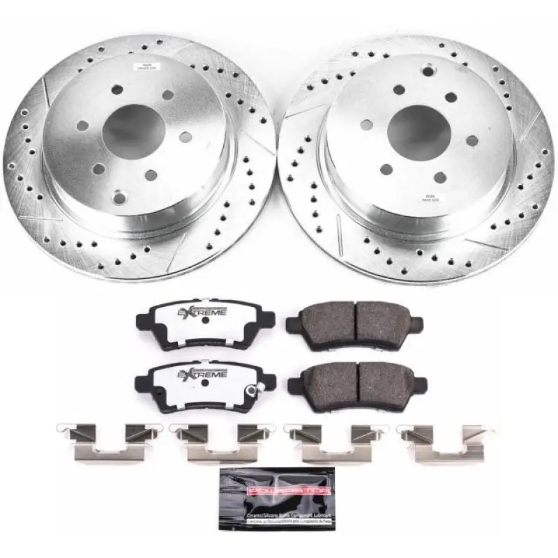 Power Stop 05-12 Nissan Pathfinder Rear Z36 Truck & Tow Brake Kit 1