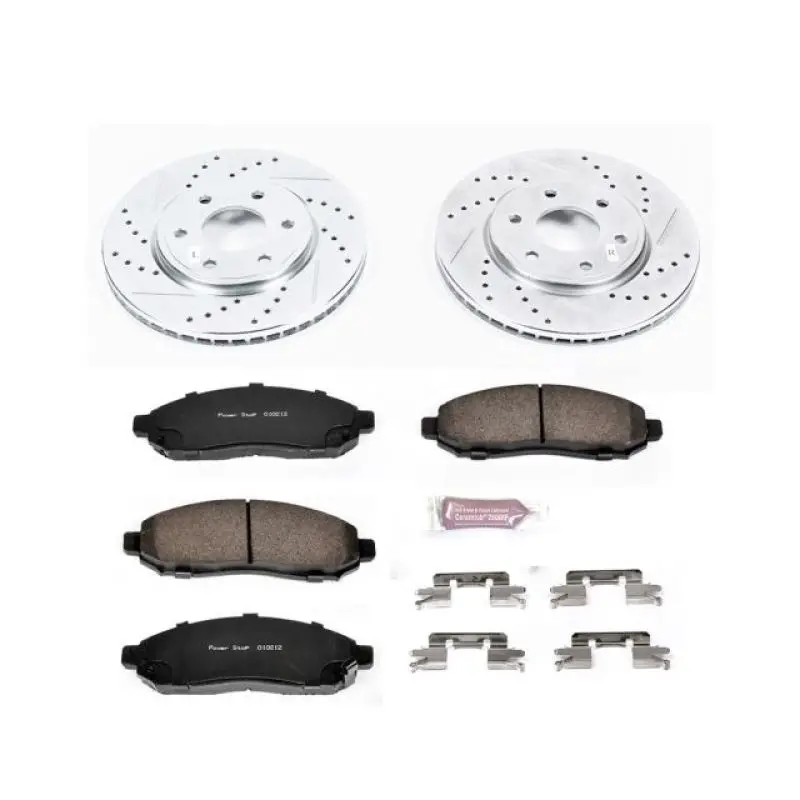 Power Stop 05-18 Nissan Frontier Front Z23 Evolution Sport Brake Kit 1