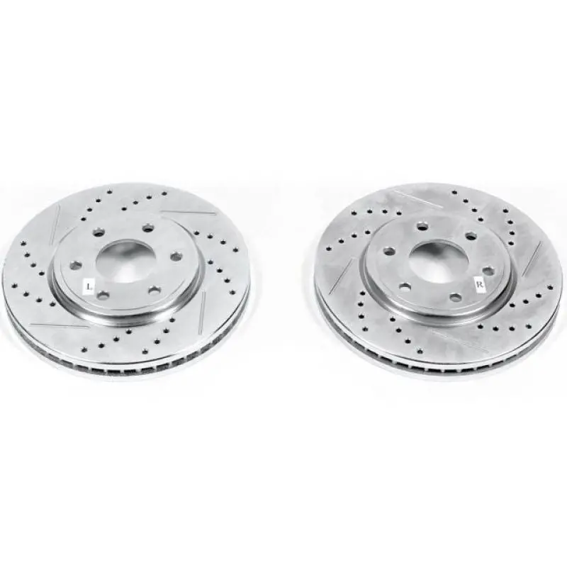 Power Stop 05-19 Nissan Frontier Front Evolution Drilled & Slotted Rotors - Pair 1