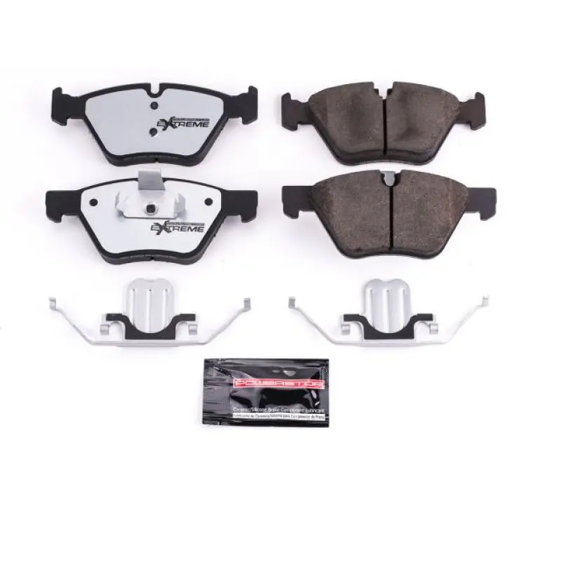 Power Stop 06-07 Bmw 323I Front Z26 Extreme Street Brake Pads W/Hardware 1