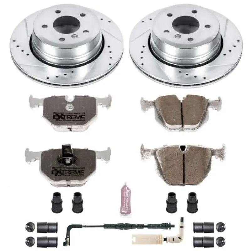 Power Stop 06-07 Bmw 525Xi Rear Z26 Street Warrior Brake Kit 1