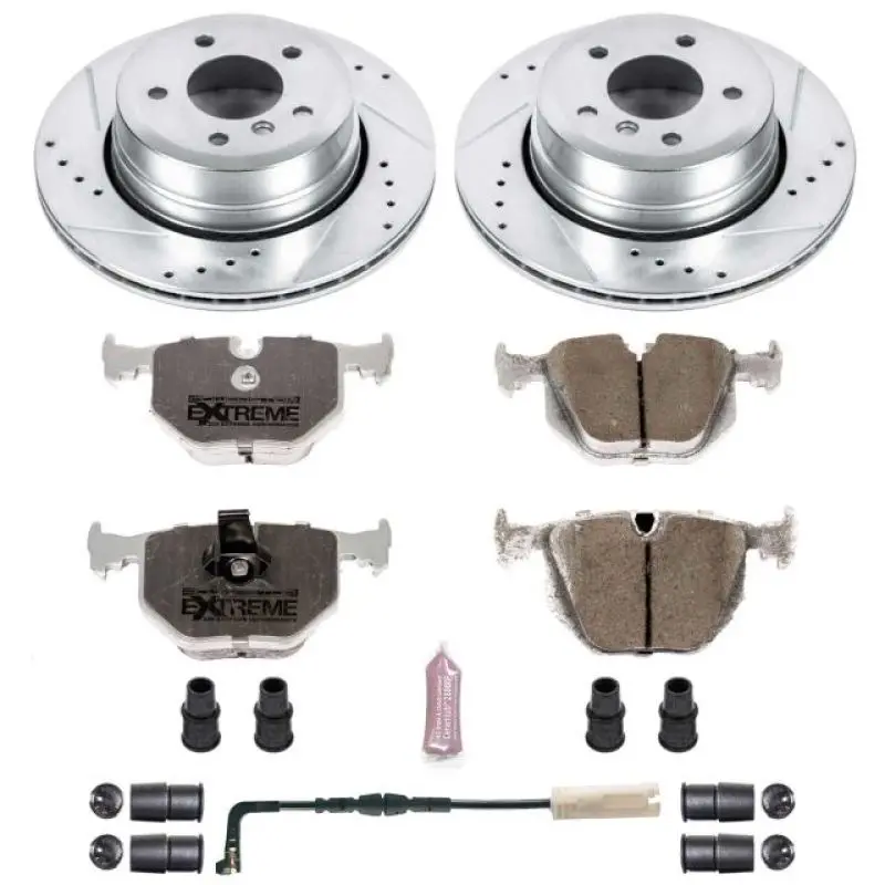 Power Stop 06-07 Bmw 530Xi Rear Z26 Street Warrior Brake Kit 1