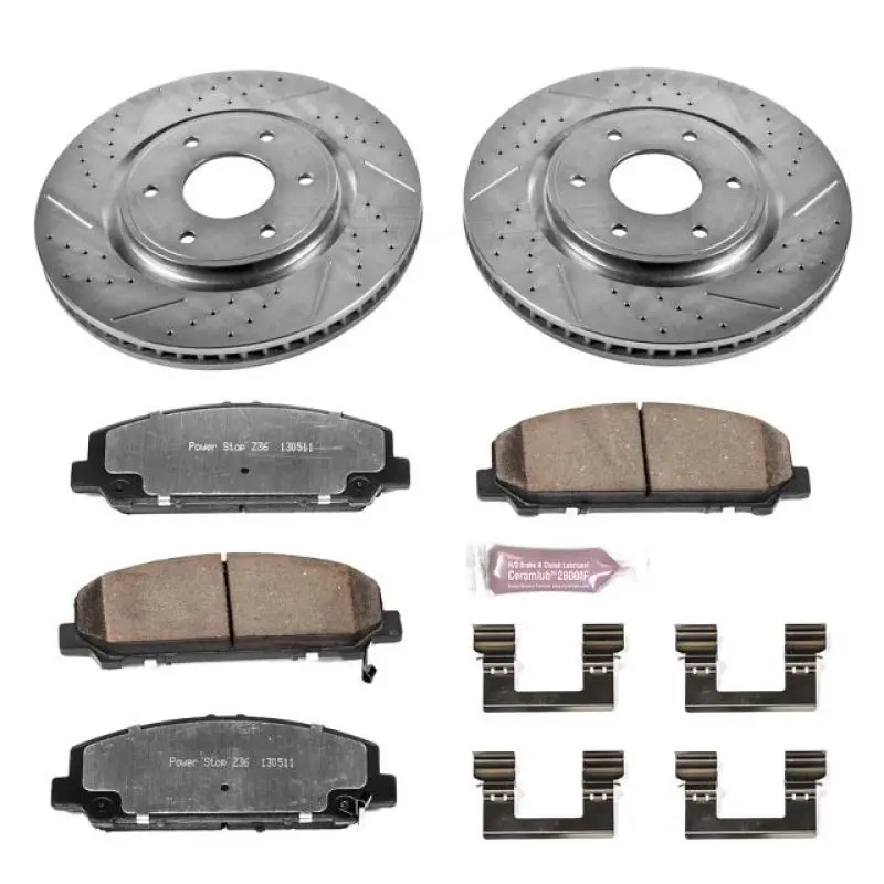 Power Stop 06-07 Infiniti Qx56 Front Z36 Truck & Tow Brake Kit 1