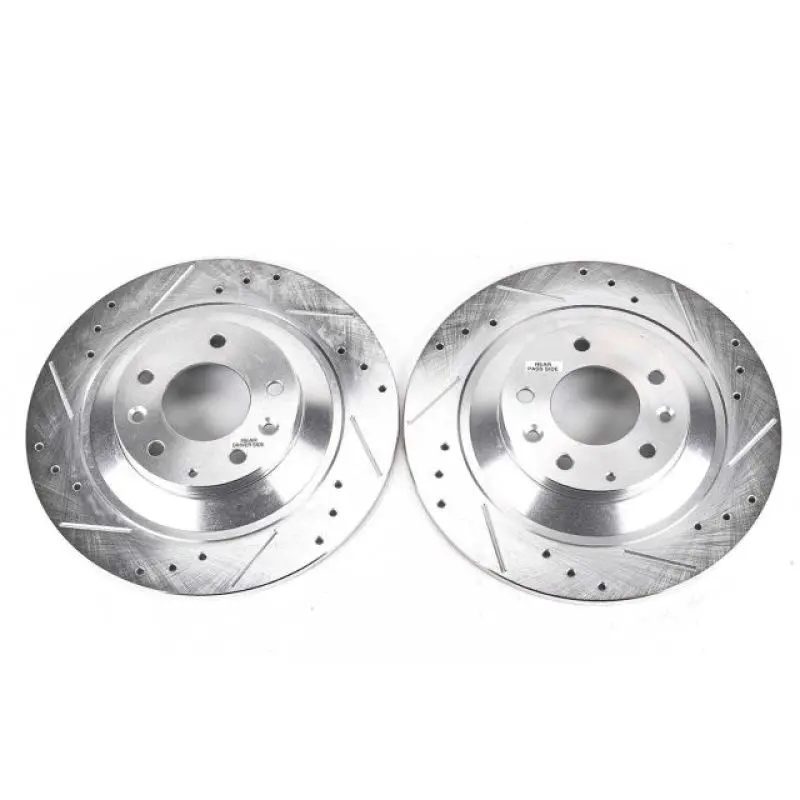 Power Stop 06-07 Mazda 6 Rear Evolution Drilled & Slotted Rotors - Pair 1