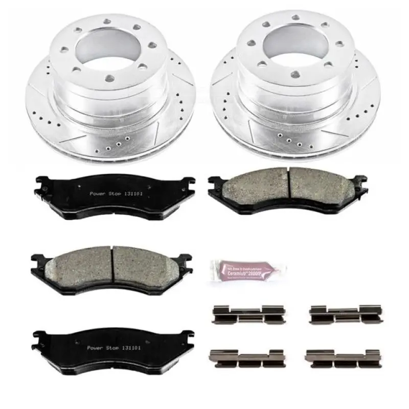 Power Stop 06-08 Dodge Ram 1500 Rear Z23 Evolution Sport Brake Kit 1