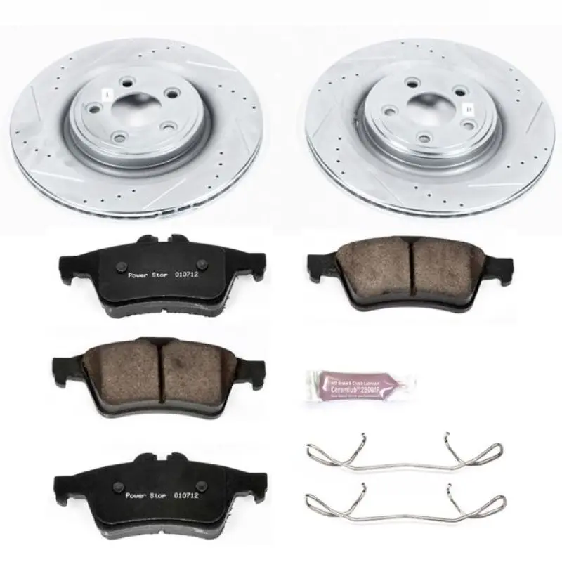 Power Stop 06-08 Jaguar S-Type Rear Z23 Evolution Sport Brake Kit 1