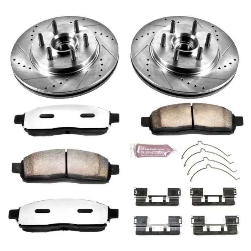 Power Stop 06-08 Lincoln Mark Lt Front Z36 Truck & Tow Brake Kit 1