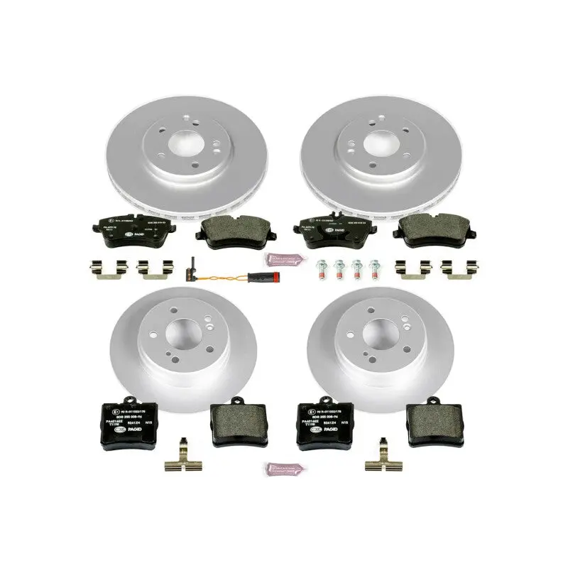 Power Stop 06-08 Mercedes-Benz Slk280 Front And Rear Eurostop Brake Kit 1