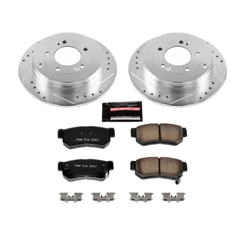Power Stop 06-09 Hyundai Azera Rear Z23 Evolution Sport Brake Kit 1