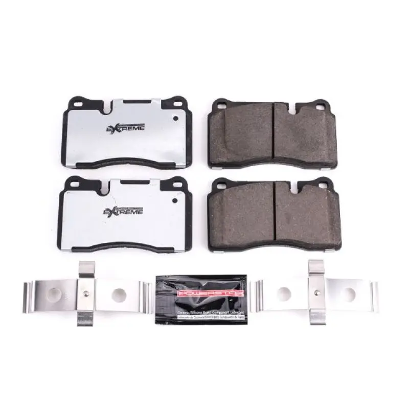 Power Stop 06-09 Land Rover Range Rover Front Z36 Truck & Tow Brake Pads W/Hardware 1