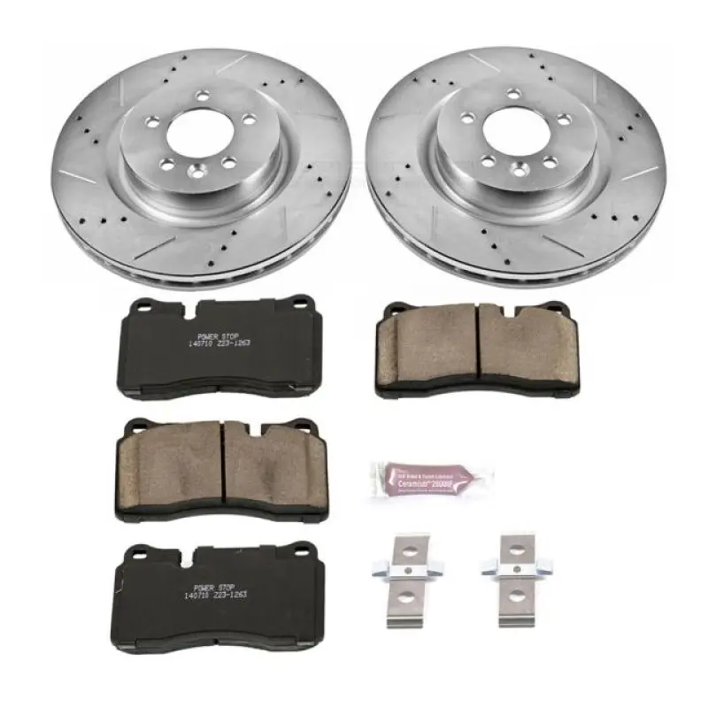 Power Stop 06-09 Land Rover Range Rover Sport Front Z23 Evolution Sport Brake Kit 1