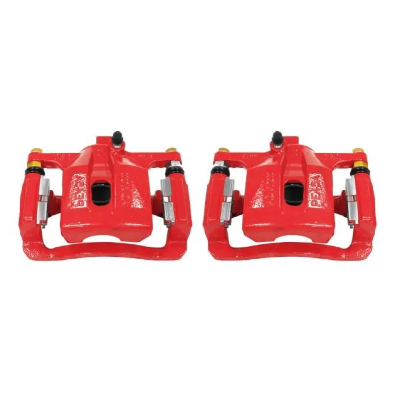 Power Stop 06-10 Hummer H3 Rear Red Calipers W/Brackets - Pair 1