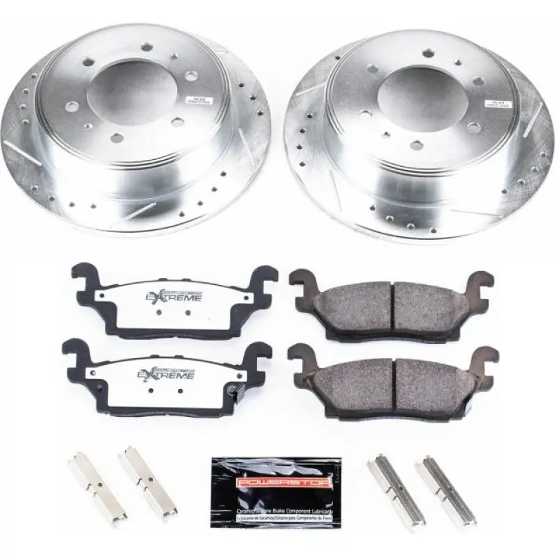 Power Stop 06-10 Hummer H3 Rear Z36 Truck & Tow Brake Kit 1