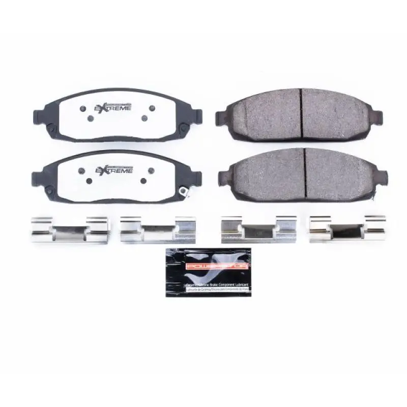 Power Stop 06-10 Jeep Commander Front Z26 Extreme Street Brake Pads W/Hardware 1