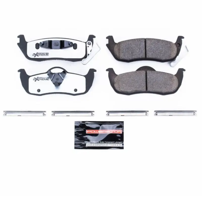 Power Stop 06-10 Jeep Commander Rear Z26 Extreme Street Brake Pads W/Hardware 1