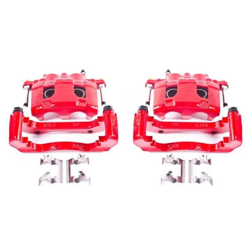Power Stop 06-11 Buick Lucerne Front Red Calipers W/Brackets - Pair 1
