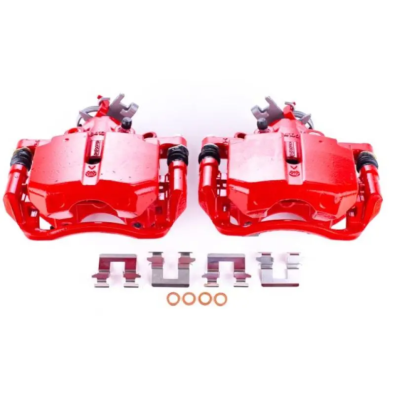 Power Stop 06-11 Buick Lucerne Rear Red Calipers W/Brackets - Pair 1