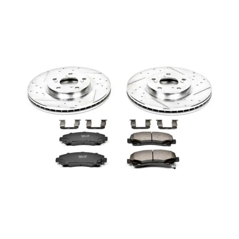 Power Stop 06-11 Honda Ridgeline Front Z23 Evolution Sport Brake Kit 1