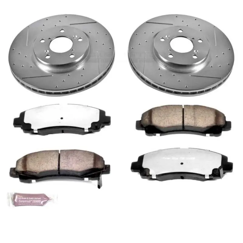 Power Stop 06-11 Honda Ridgeline Front Z36 Truck & Tow Brake Kit 1