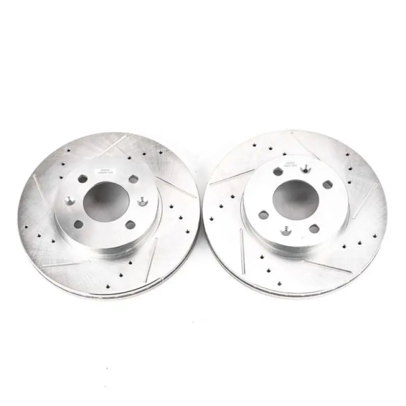 Power Stop 06-11 Hyundai Accent Front Evolution Drilled & Slotted Rotors - Pair 1