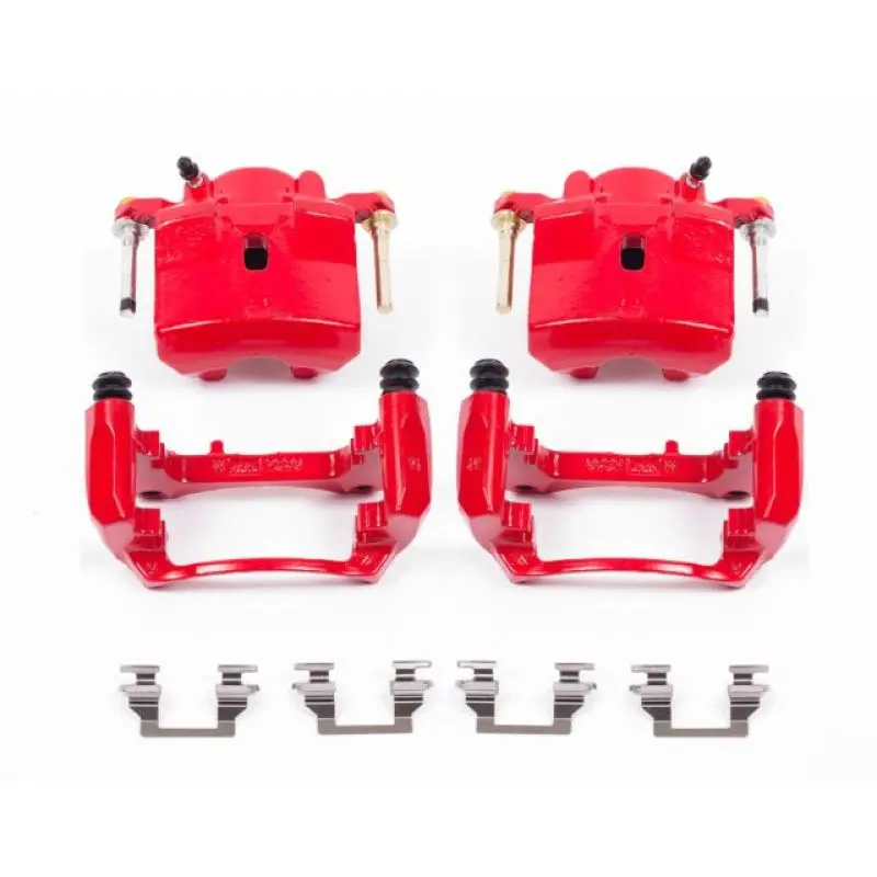 Power Stop 06-12 Chevrolet Malibu Front Red Calipers W/Brackets - Pair 1