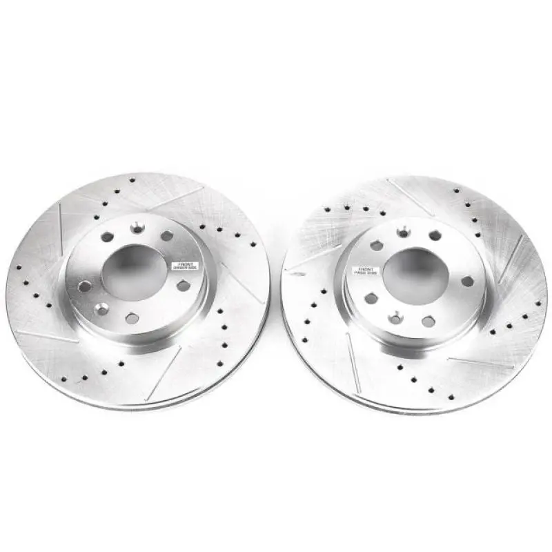 Power Stop 06-12 Ford Fusion Front Evolution Drilled & Slotted Rotors - Pair 1