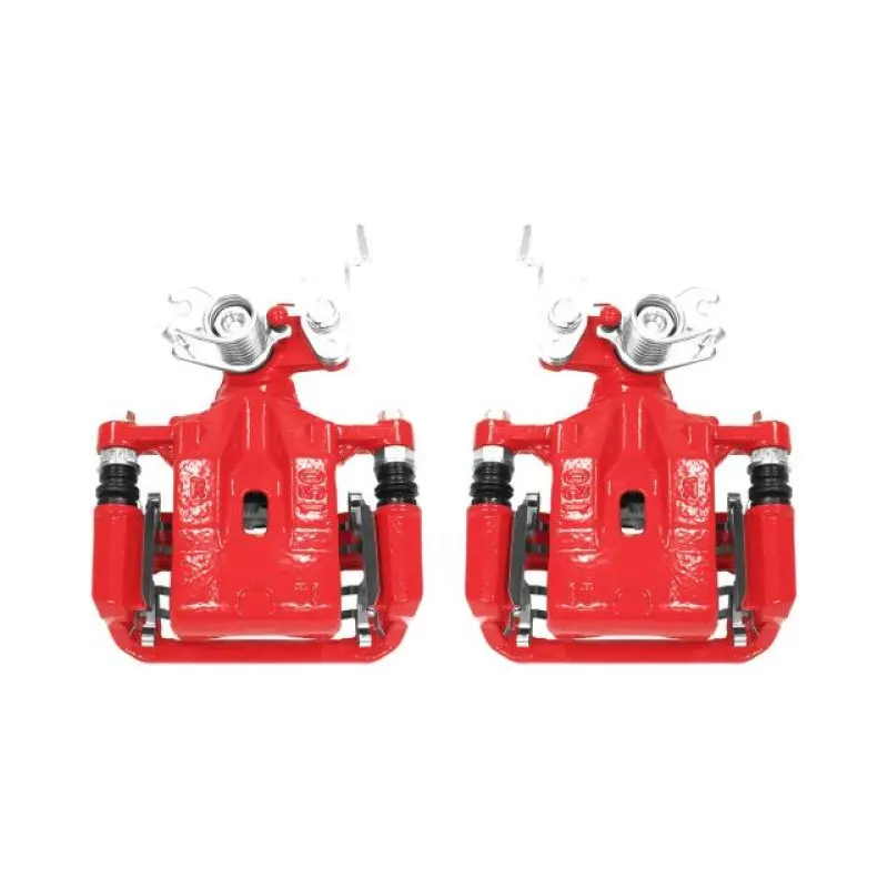 Power Stop 06-12 Ford Fusion Rear Red Calipers W/Brackets - Pair 1