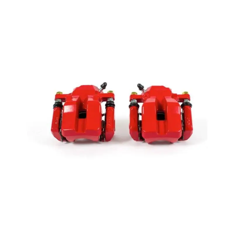 Power Stop 06-12 Toyota Rav4 Rear Red Calipers W/Brackets - Pair 1