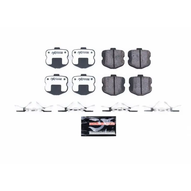 Power Stop 06-13 Chevrolet Corvette Rear Z26 Extreme Street Brake Pads W/Hardware 1