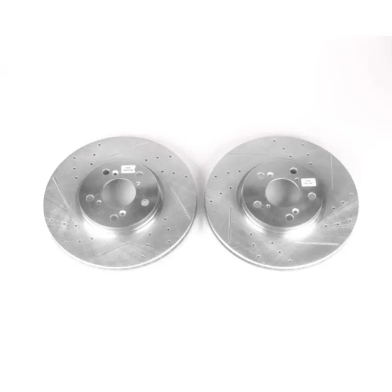 Power Stop 06-14 Honda Ridgeline Front Evolution Drilled & Slotted Rotors - Pair 1