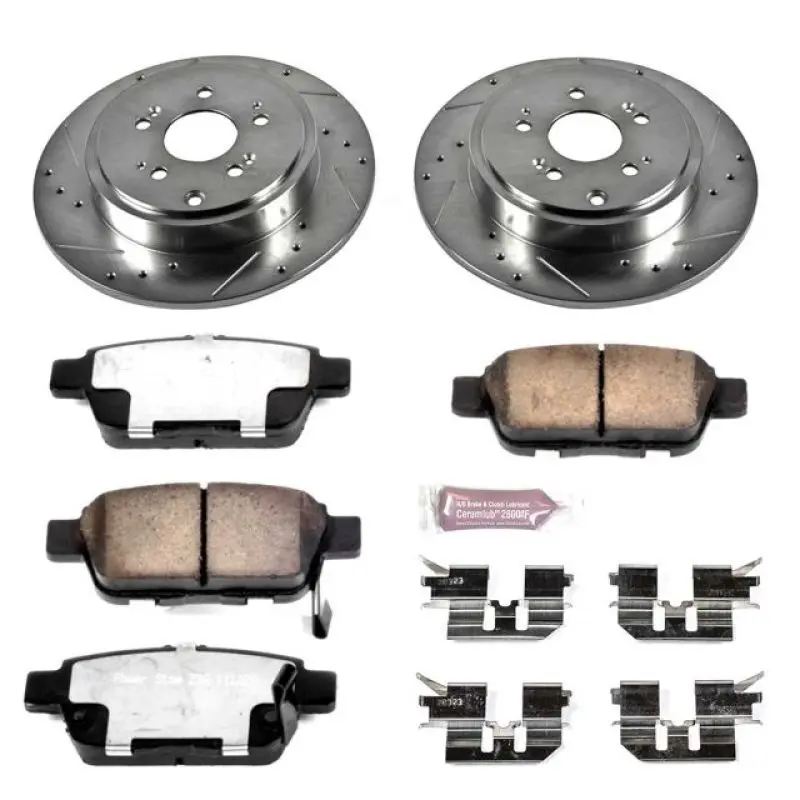 Power Stop 06-14 Honda Ridgeline Rear Z36 Truck & Tow Brake Kit 1