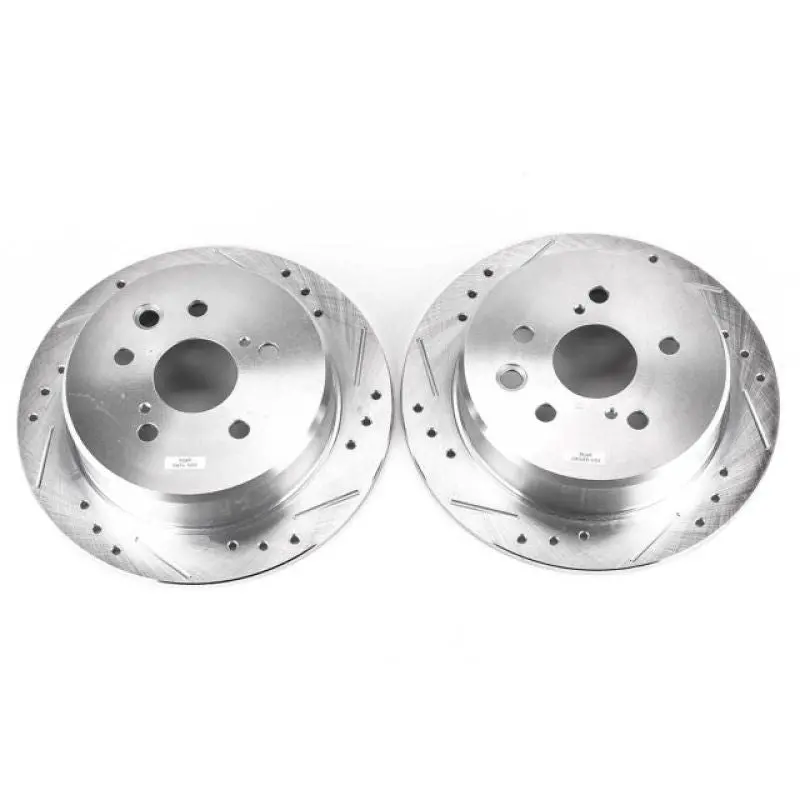 Power Stop 06-15 Lexus Is250 Rear Evolution Drilled & Slotted Rotors - Pair 1