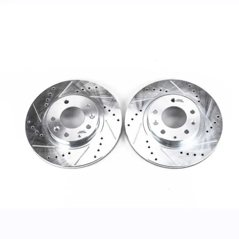 Power Stop 06-15 Mazda Mx-5 Miata Front Evolution Drilled & Slotted Rotors - Pair 1