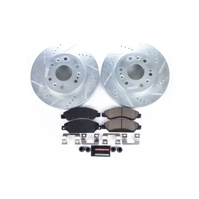 Power Stop 07-08 Cadillac Escalade Front Z23 Evolution Sport Brake Kit 1