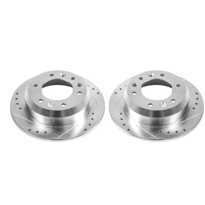 Power Stop 07-08 Hyundai Entourage Rear Evolution Drilled & Slotted Rotors - Pair 1