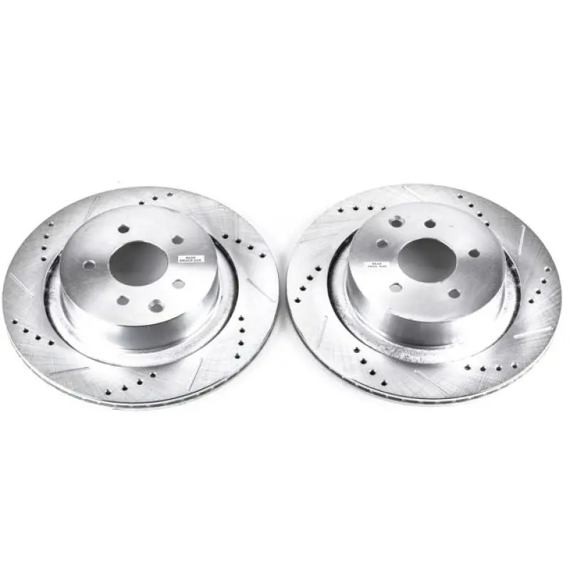 Power Stop 07-08 Infiniti G35 Rear Evolution Drilled & Slotted Rotors - Pair 1