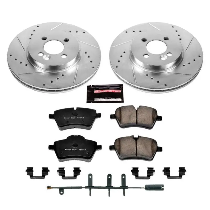 Power Stop 07-08 Mini Cooper Front Z23 Evolution Sport Brake Kit 1
