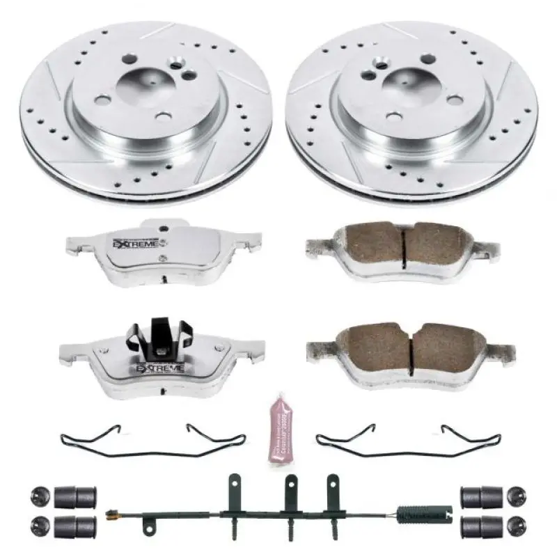 Power Stop 07-08 Mini Cooper Front Z26 Street Warrior Brake Kit 1