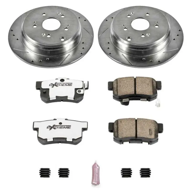 Power Stop 07-09 Acura Rdx Rear Z26 Street Warrior Brake Kit 1
