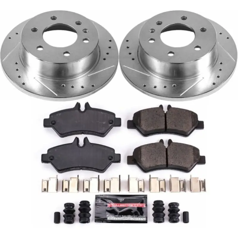 Power Stop 07-09 Dodge Sprinter 3500 Rear Z23 Evolution Sport Brake Kit 1