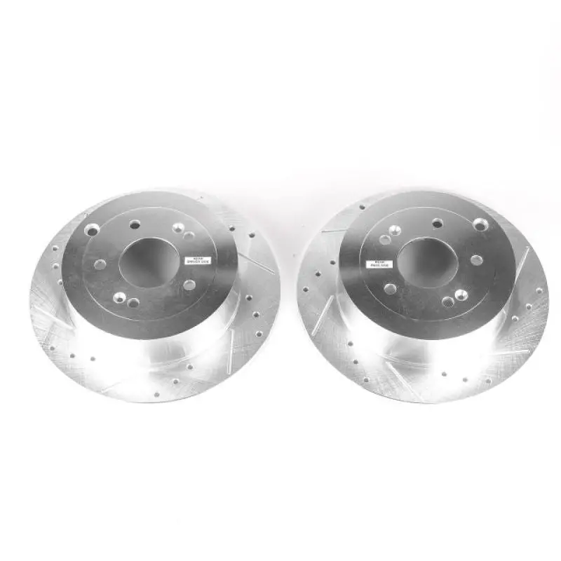 Power Stop 07-09 Hyundai Santa Fe Rear Evolution Drilled & Slotted Rotors - Pair 1