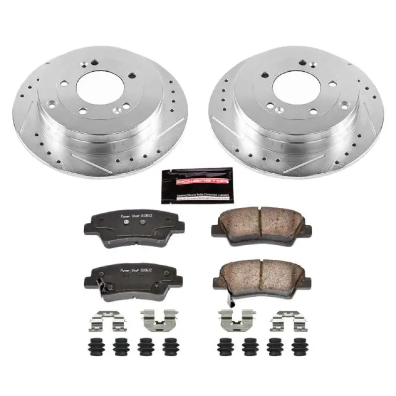 Power Stop 07-09 Kia Amanti Rear Z23 Evolution Sport Brake Kit 1