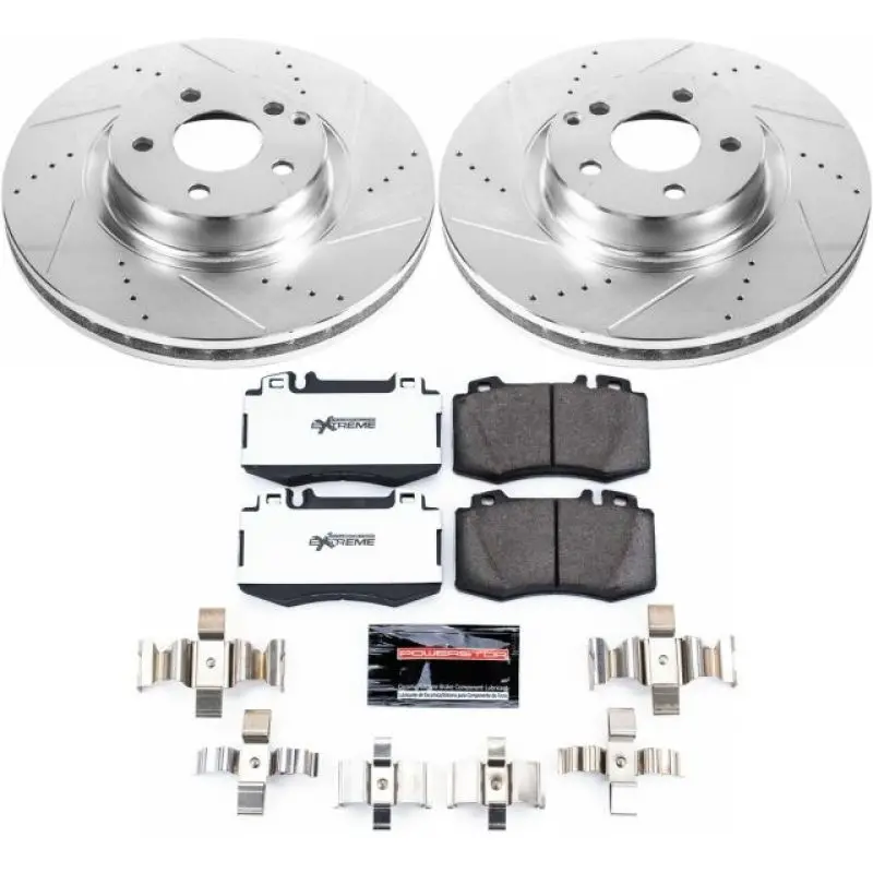 Power Stop 07-09 Mercedes-Benz E350 Front Z26 Street Warrior Brake Kit 1