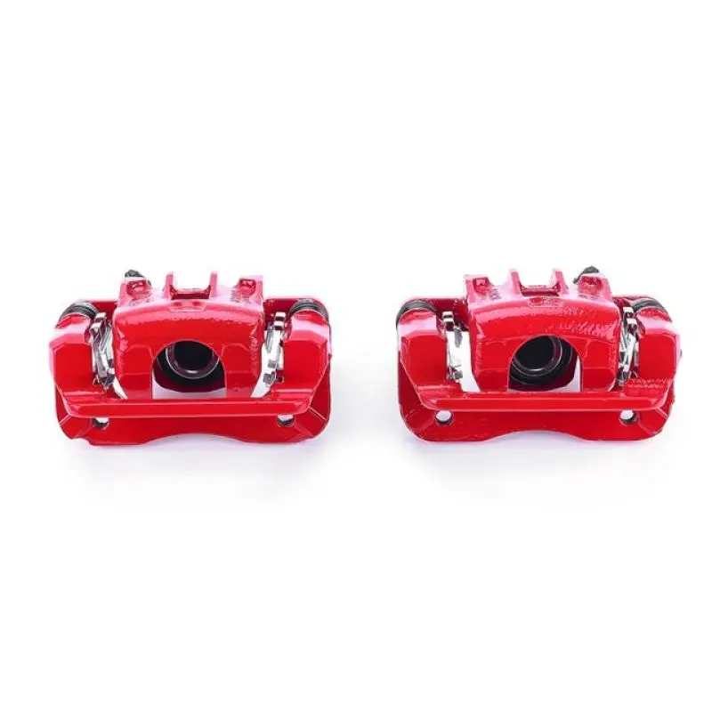 Power Stop 07-10 Hyundai Elantra Rear Red Calipers W/Brackets - Pair 1