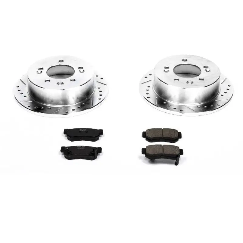 Power Stop 07-10 Hyundai Elantra Rear Z23 Evolution Sport Brake Kit 1