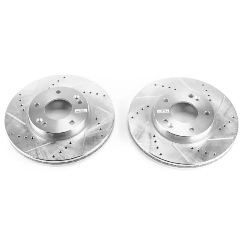 Power Stop 07-10 Kia Rondo Front Evolution Drilled & Slotted Rotors - Pair 1