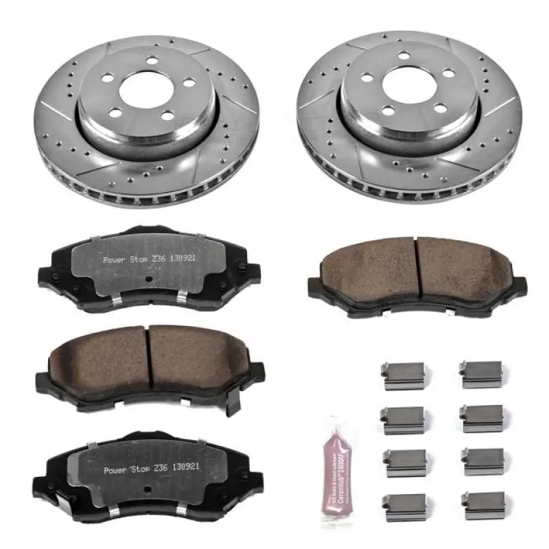 Power Stop 07-11 Dodge Nitro Front Z36 Truck & Tow Brake Kit 1