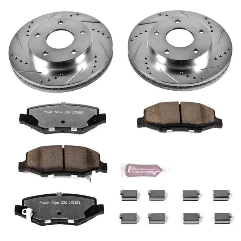 Power Stop 07-11 Dodge Nitro Rear Z36 Truck & Tow Brake Kit 1
