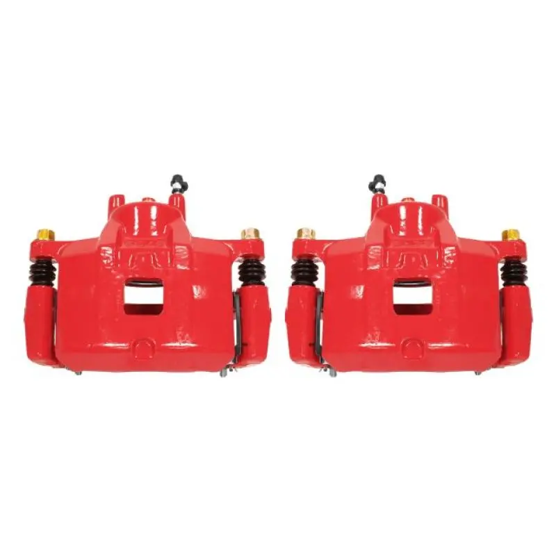 Power Stop 07-12 Dodge Caliber Front Red Calipers W/Brackets - Pair 1