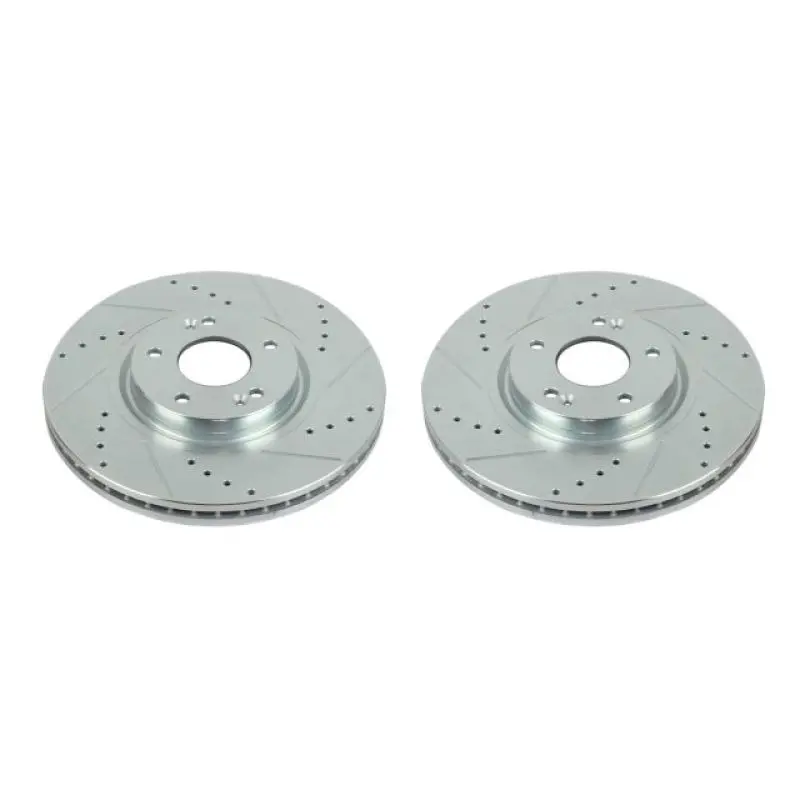 Power Stop 07-12 Hyundai Veracruz Front Evolution Drilled & Slotted Rotors - Pair 1